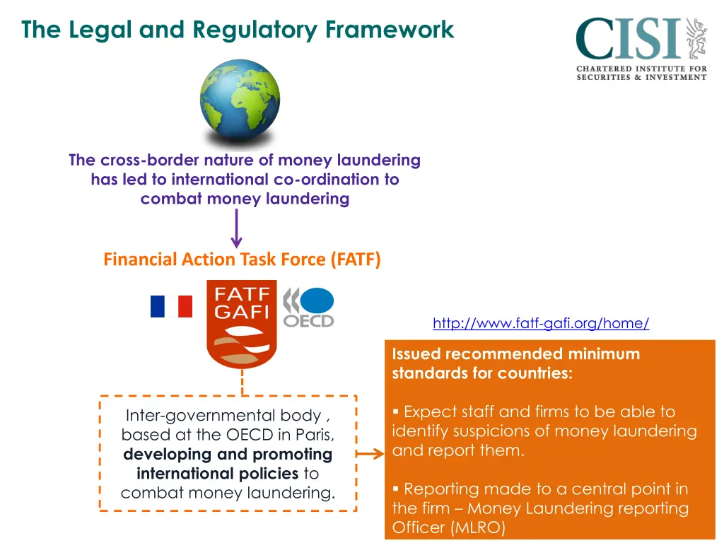 the legal and regulatory framework