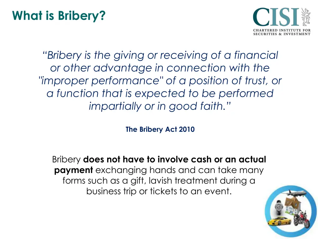 what is bribery