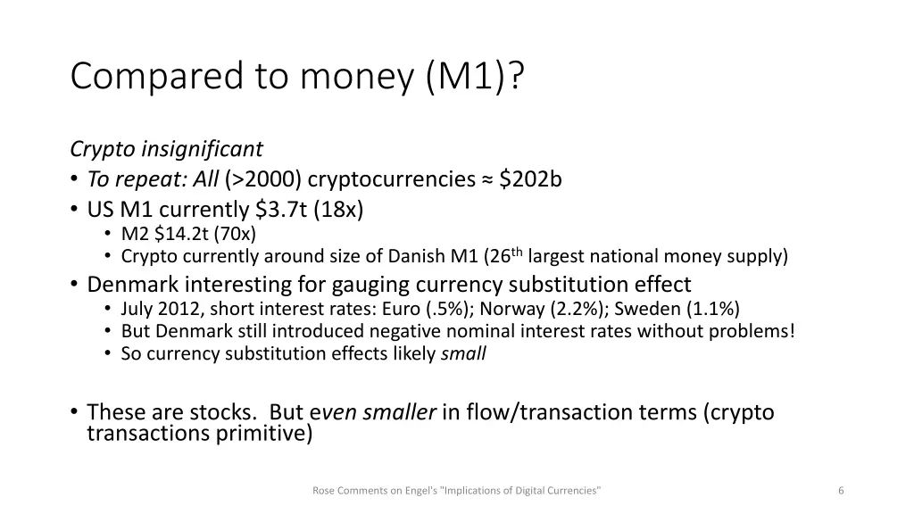 compared to money m1