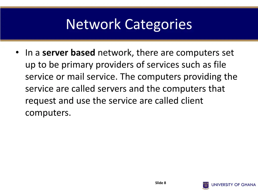 network categories 1