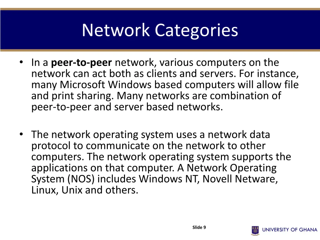 network categories 2