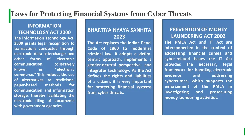 laws for protecting financial systems from cyber