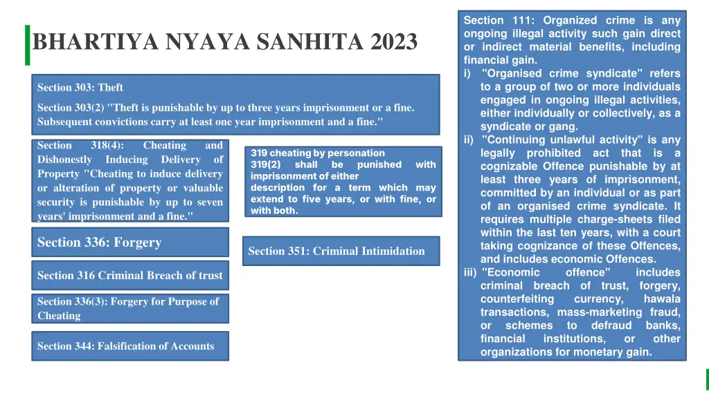 section 111 organized crime is any ongoing