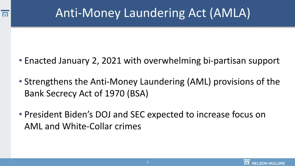 anti money laundering act amla