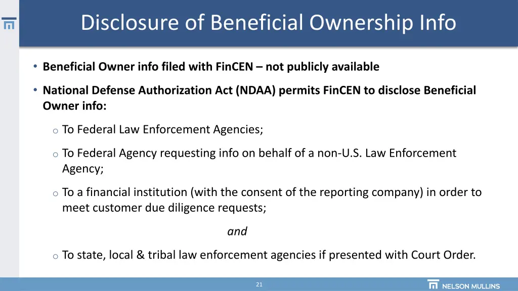 disclosure of beneficial ownership info 2