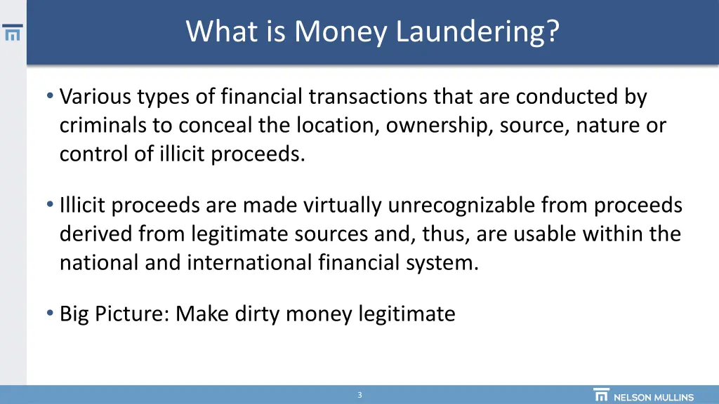 what is money laundering