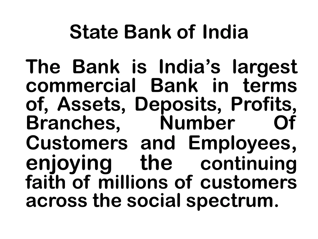 state bank of india