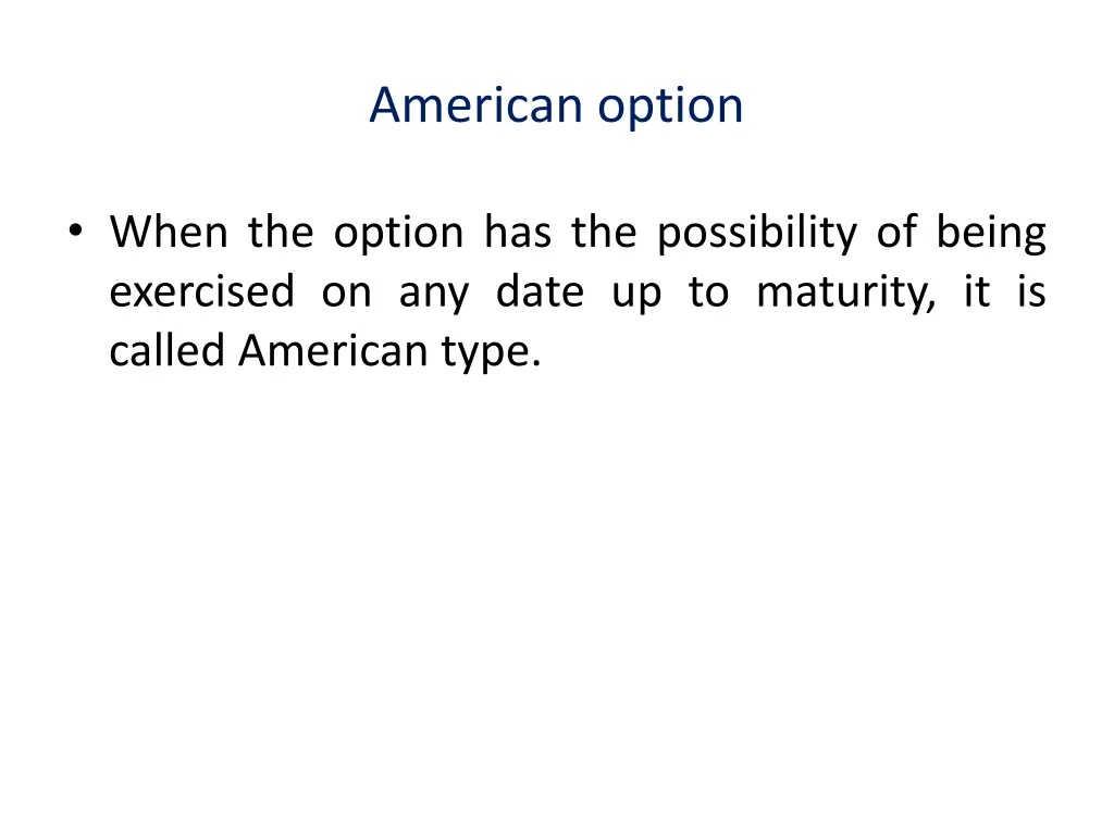 american option