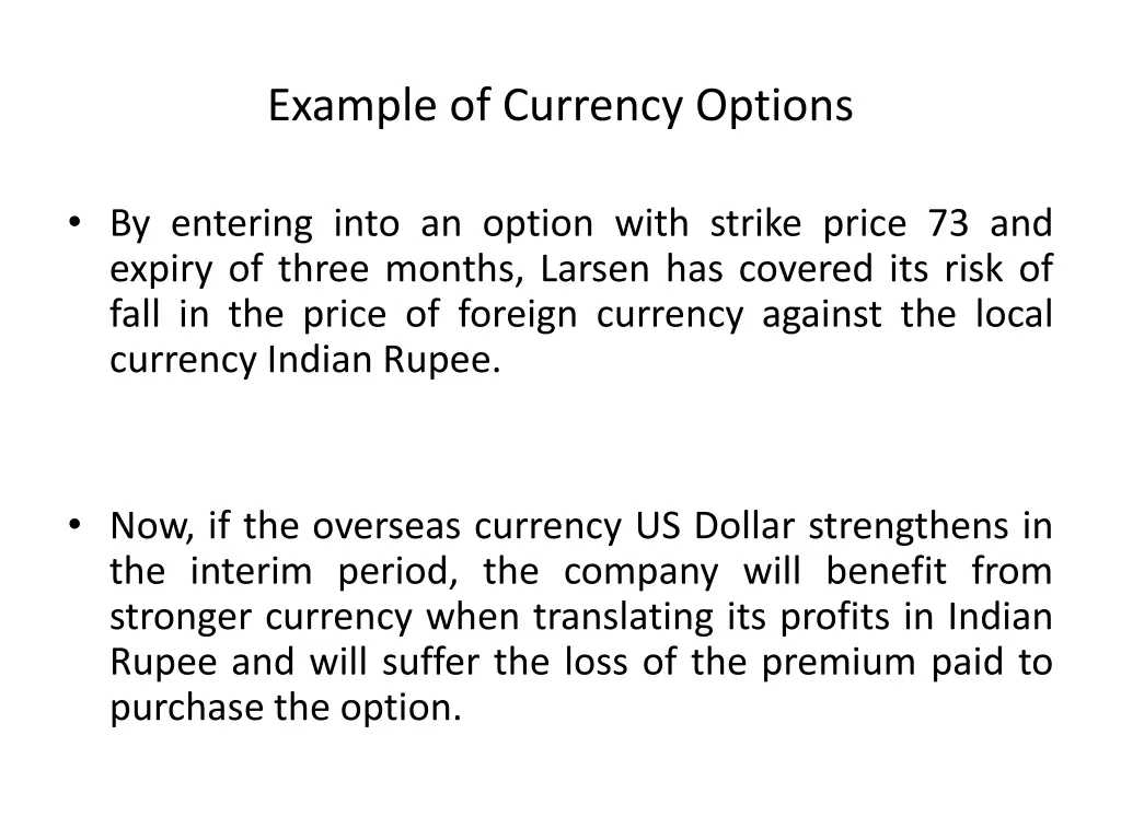 example of currency options 1