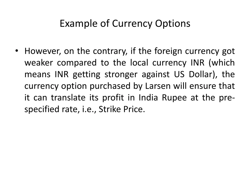 example of currency options 2