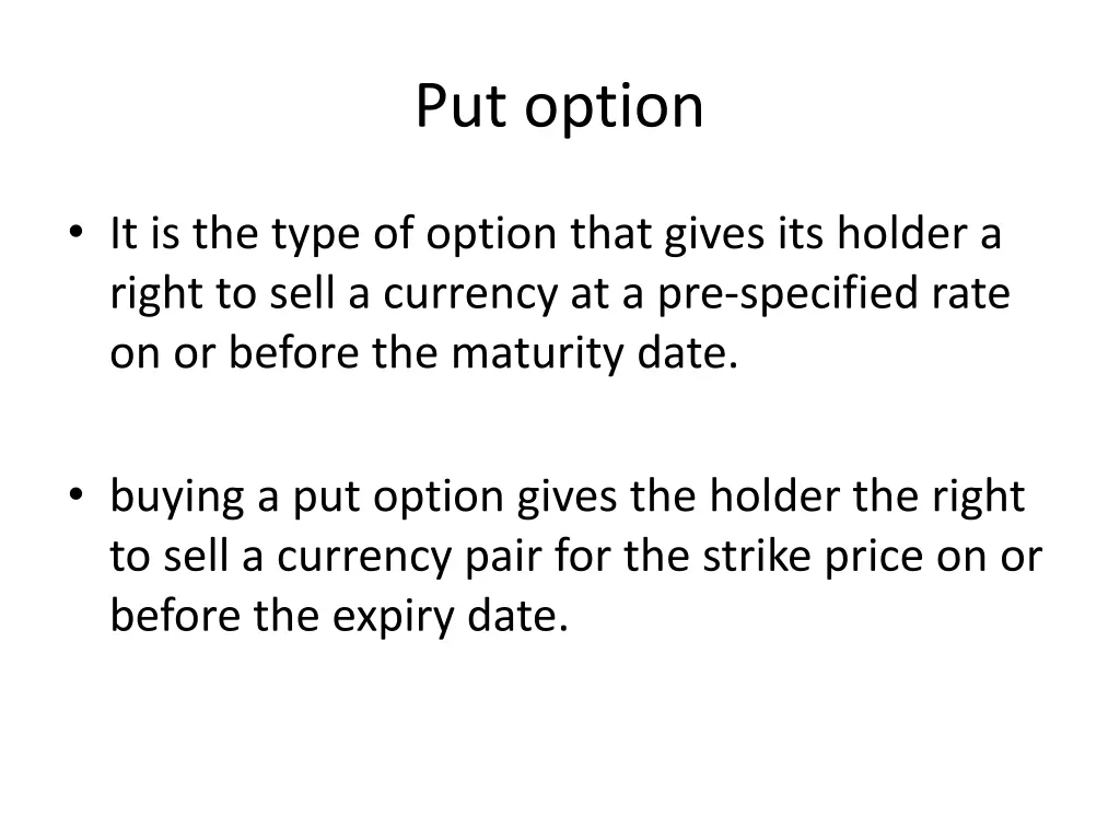 put option