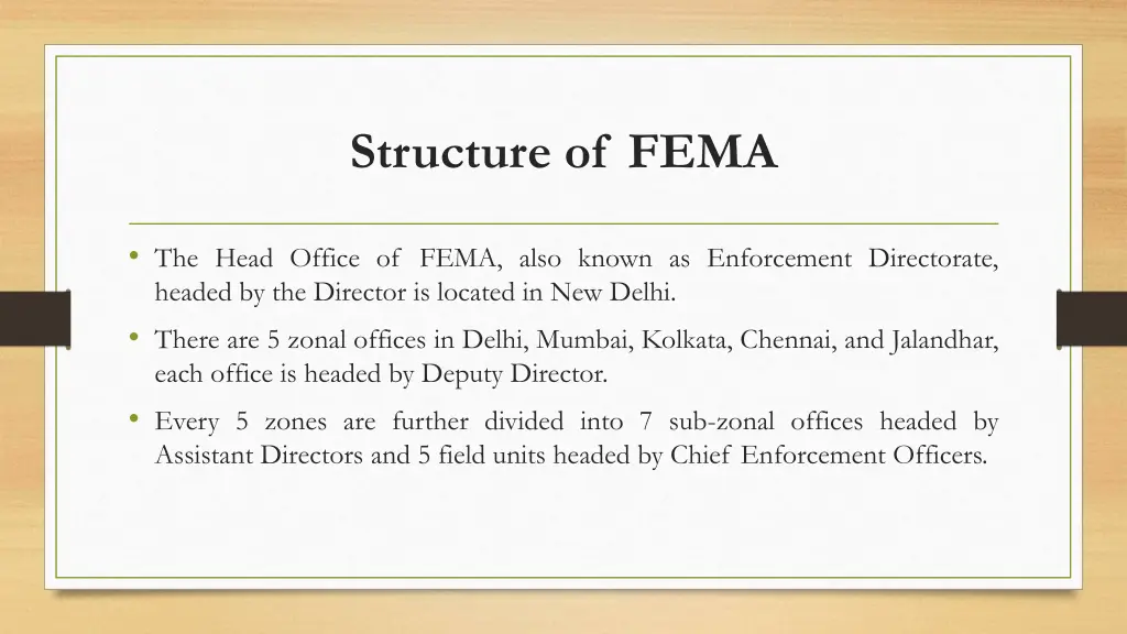 structure of fema