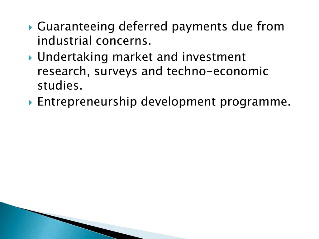 guaranteeing deferred payments due from