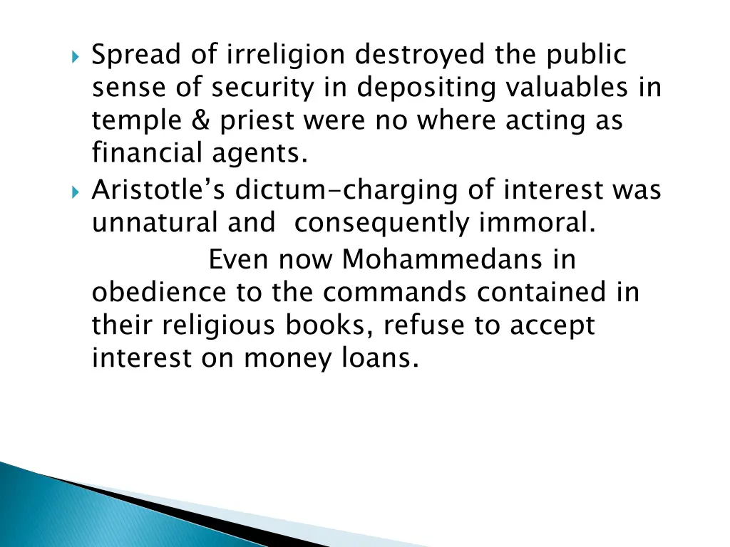 spread of irreligion destroyed the public sense