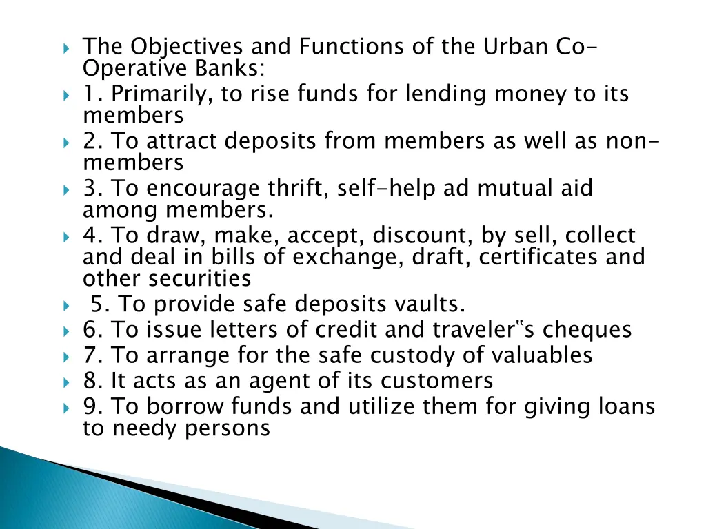 the objectives and functions of the urban