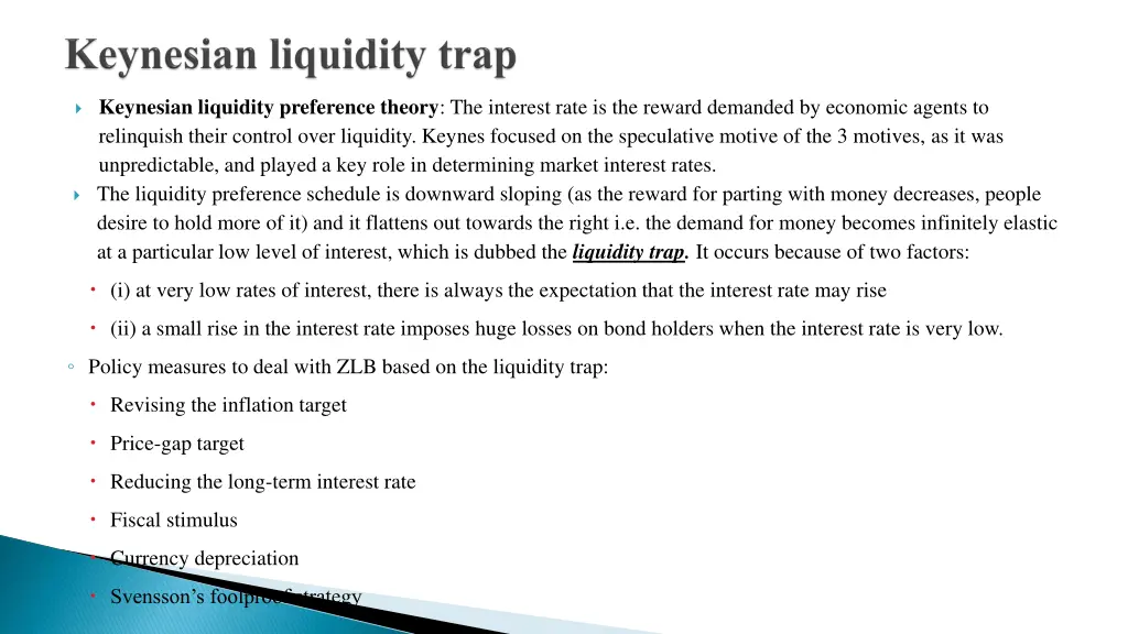 keynesian liquidity preference theory