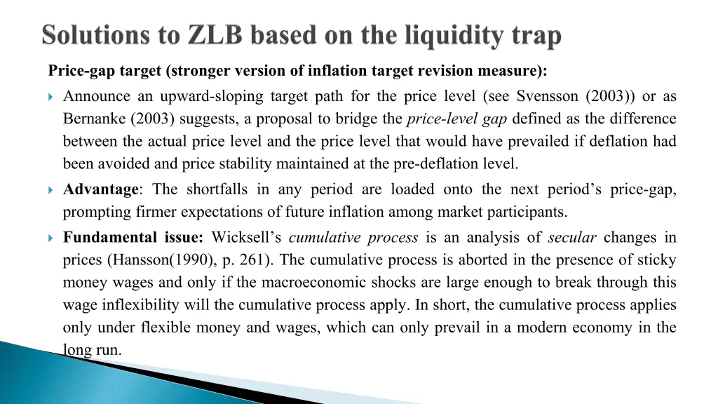 price gap target stronger version of inflation