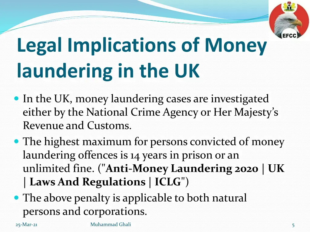 legal implications of money laundering in the uk