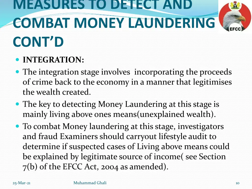 measures to detect and combat money laundering 2