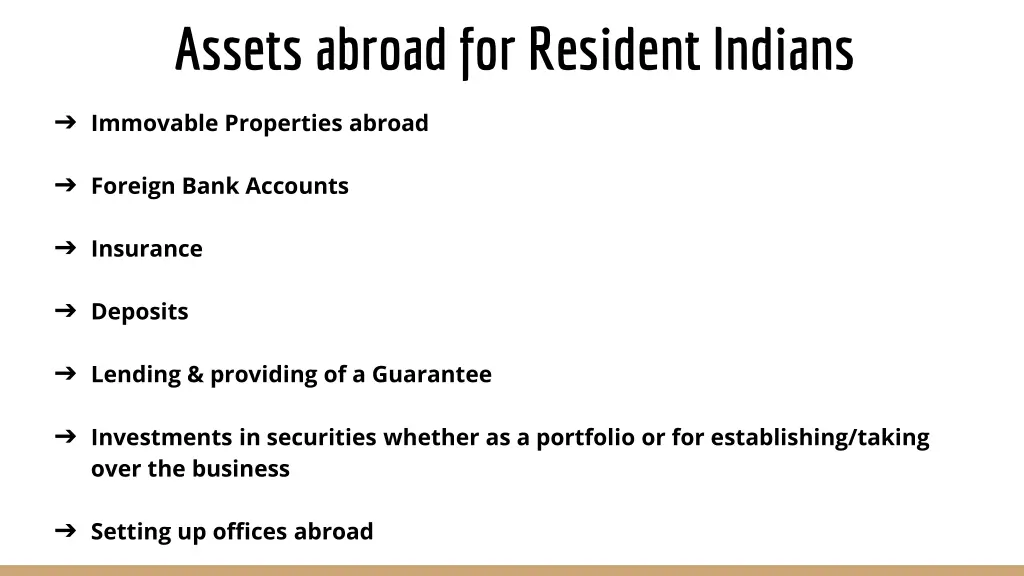 assets abroad for resident indians