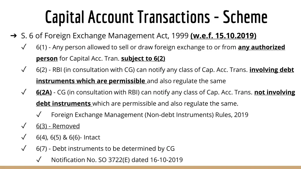 capital account transactions scheme 1