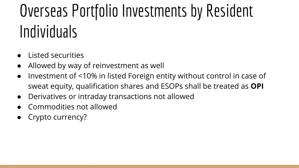 overseas portfolio investments by resident