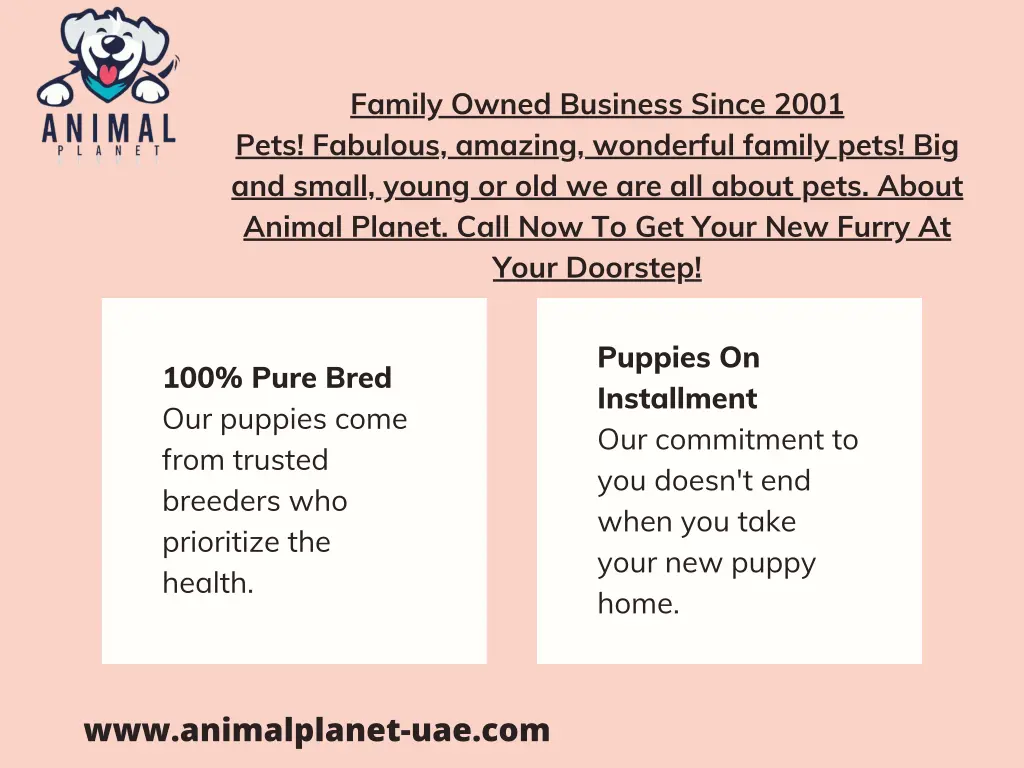 family owned business since 2001 pets fabulous