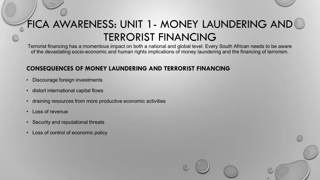 fica awareness unit 1 money laundering 2