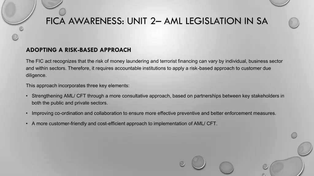 fica awareness unit 2 aml legislation in sa 3