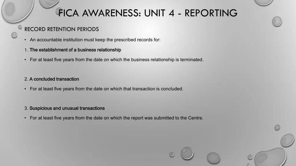 fica awareness unit 4 reporting 10