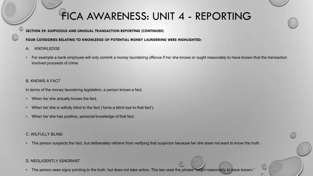 fica awareness unit 4 reporting 2