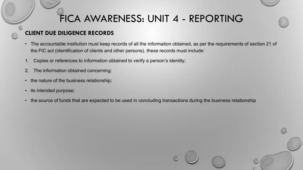 fica awareness unit 4 reporting 8