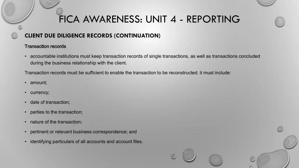 fica awareness unit 4 reporting 9