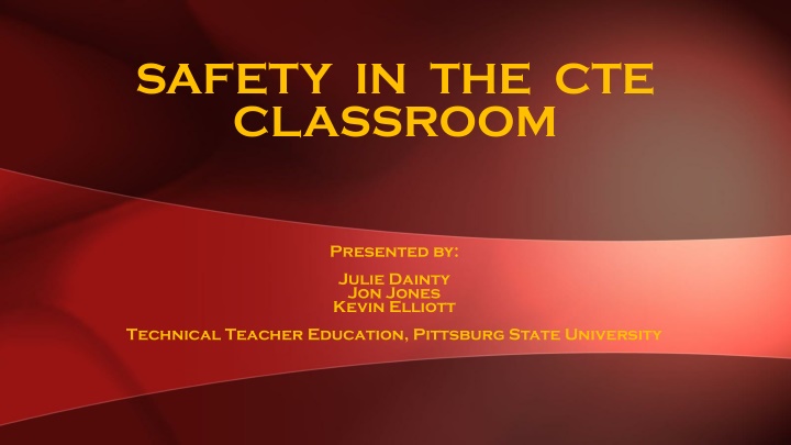 safety in the cte classroom