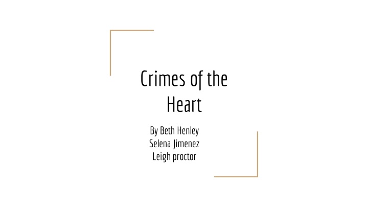 crimes of the heart