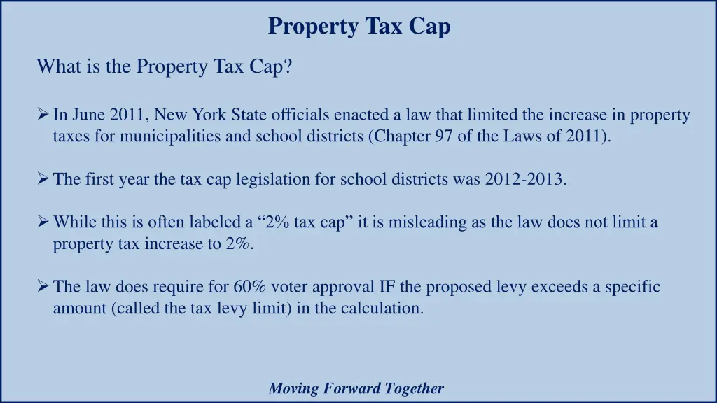 property tax cap