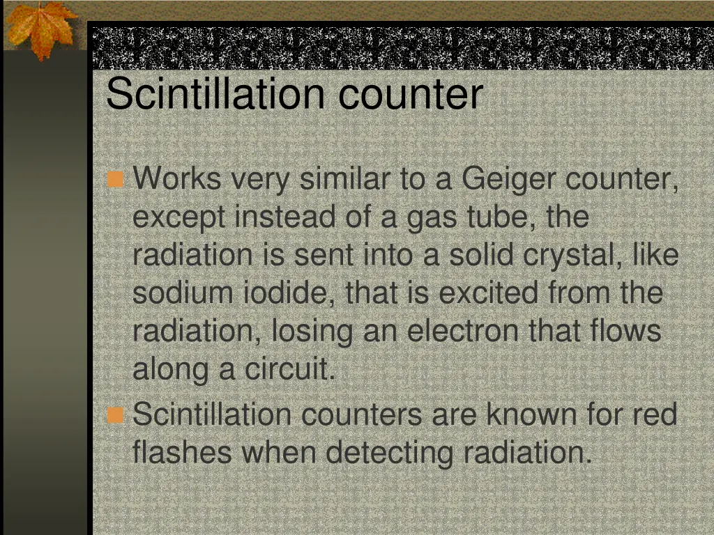 scintillation counter