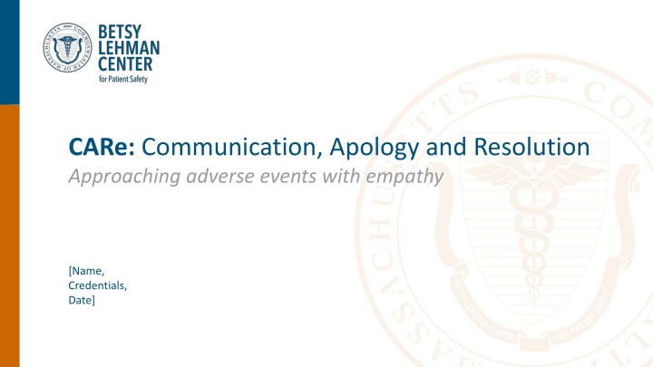 care communication apology and resolution