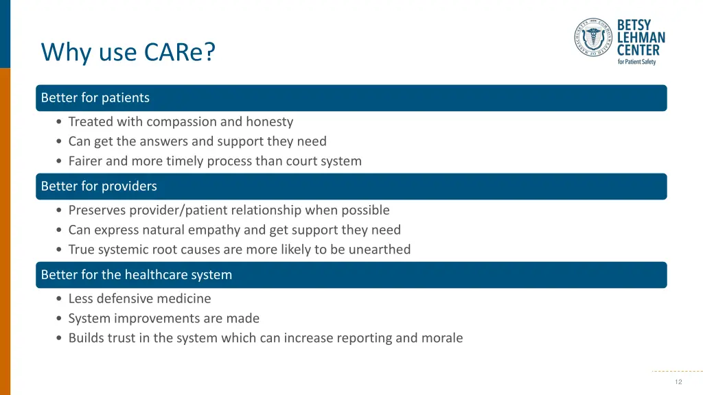 why use care