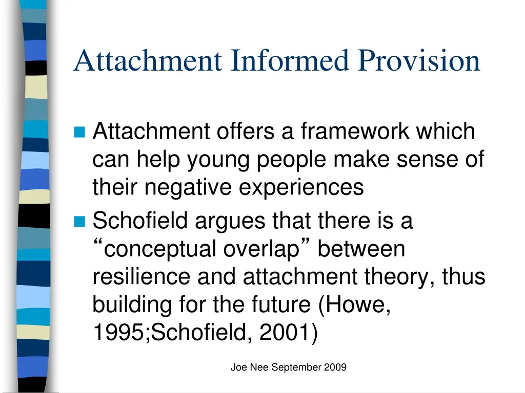 attachment informed provision