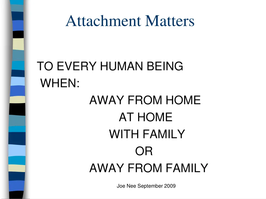 attachment matters