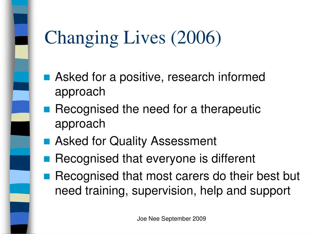 changing lives 2006