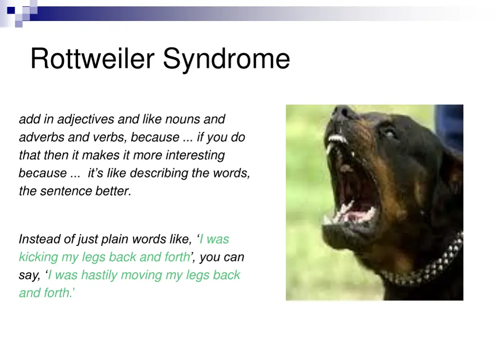 rottweiler syndrome