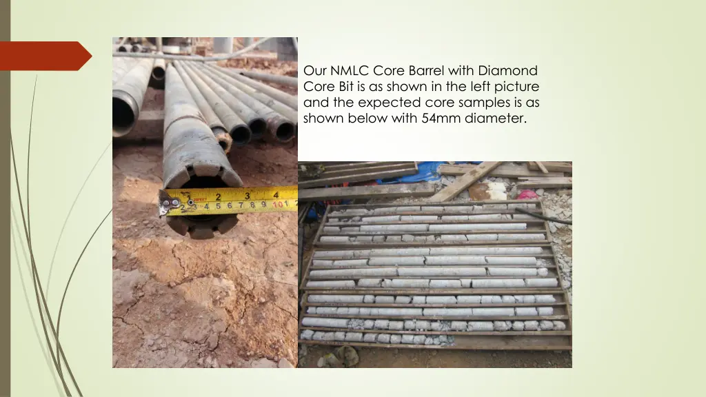 our nmlc core barrel with diamond core