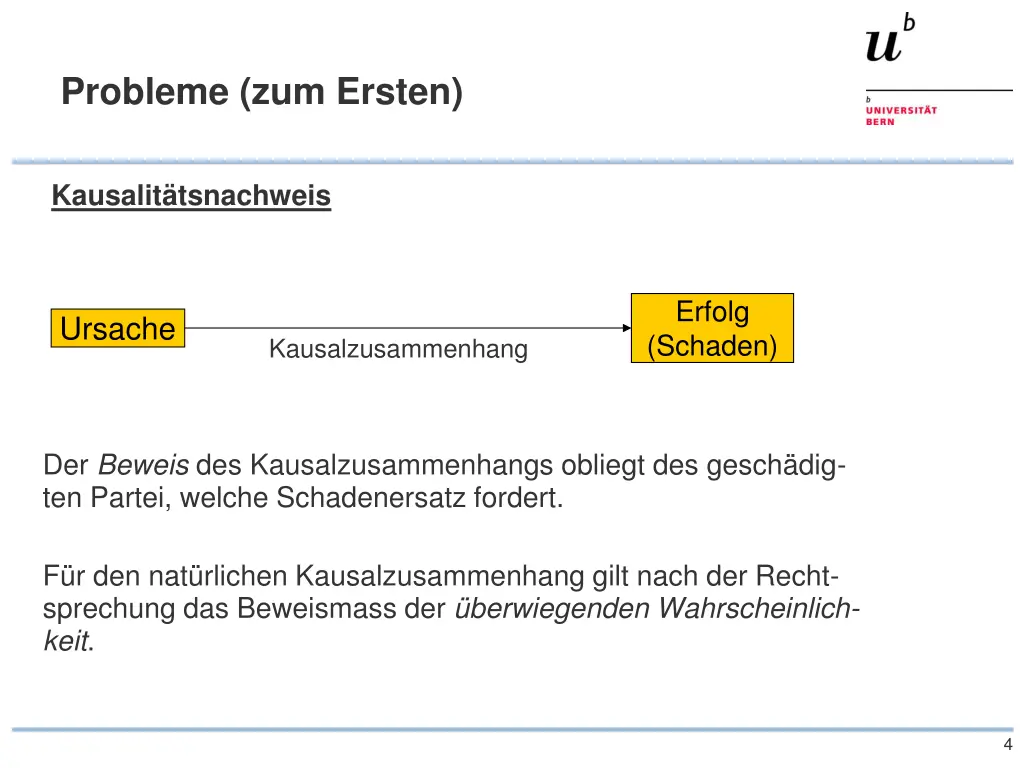 probleme zum ersten