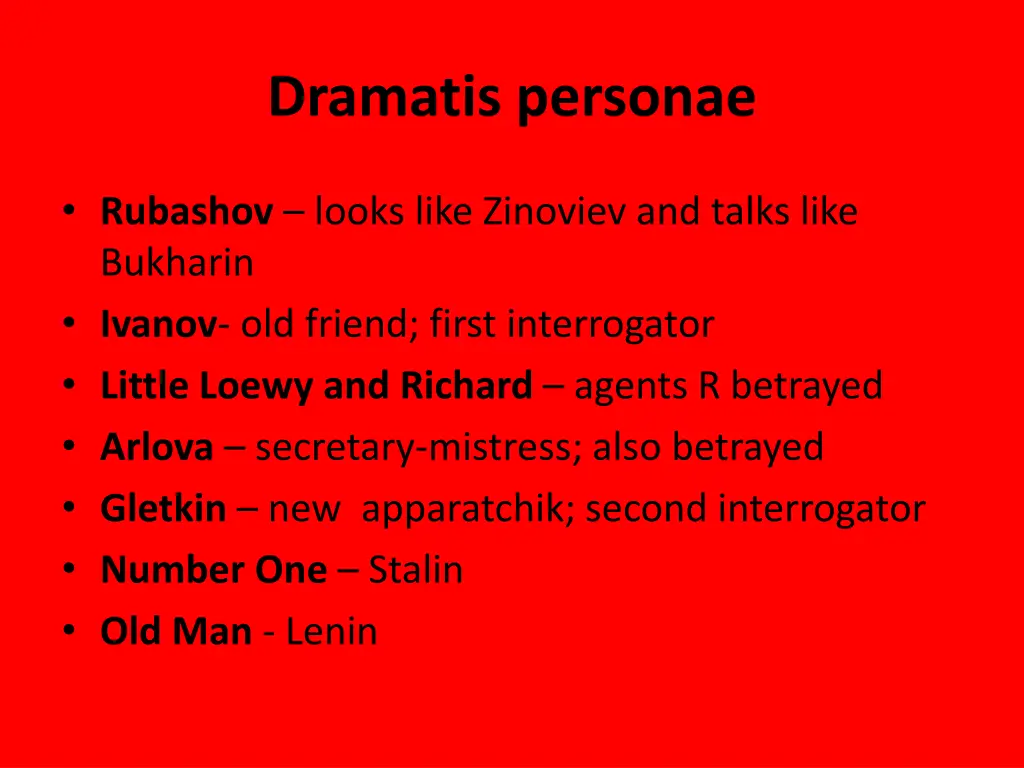 dramatis personae