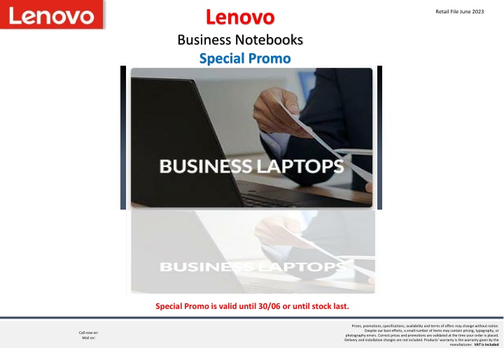 lenovo business notebooks special promo