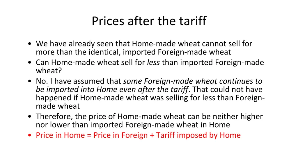 prices after the tariff 2