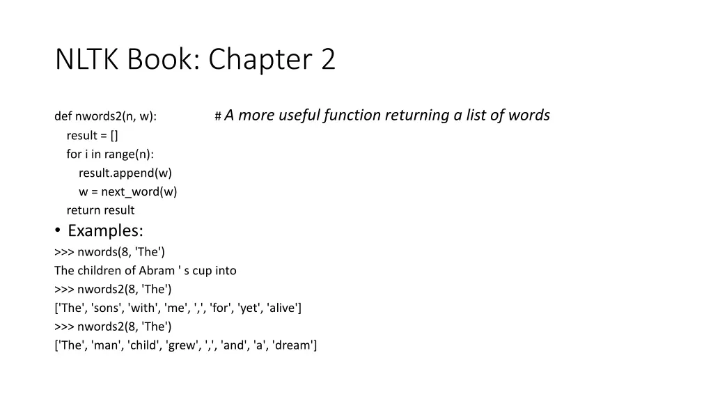 nltk book chapter 2 4
