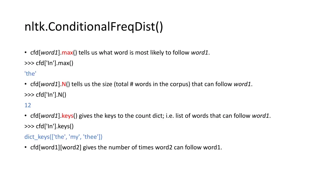 nltk conditionalfreqdist 2